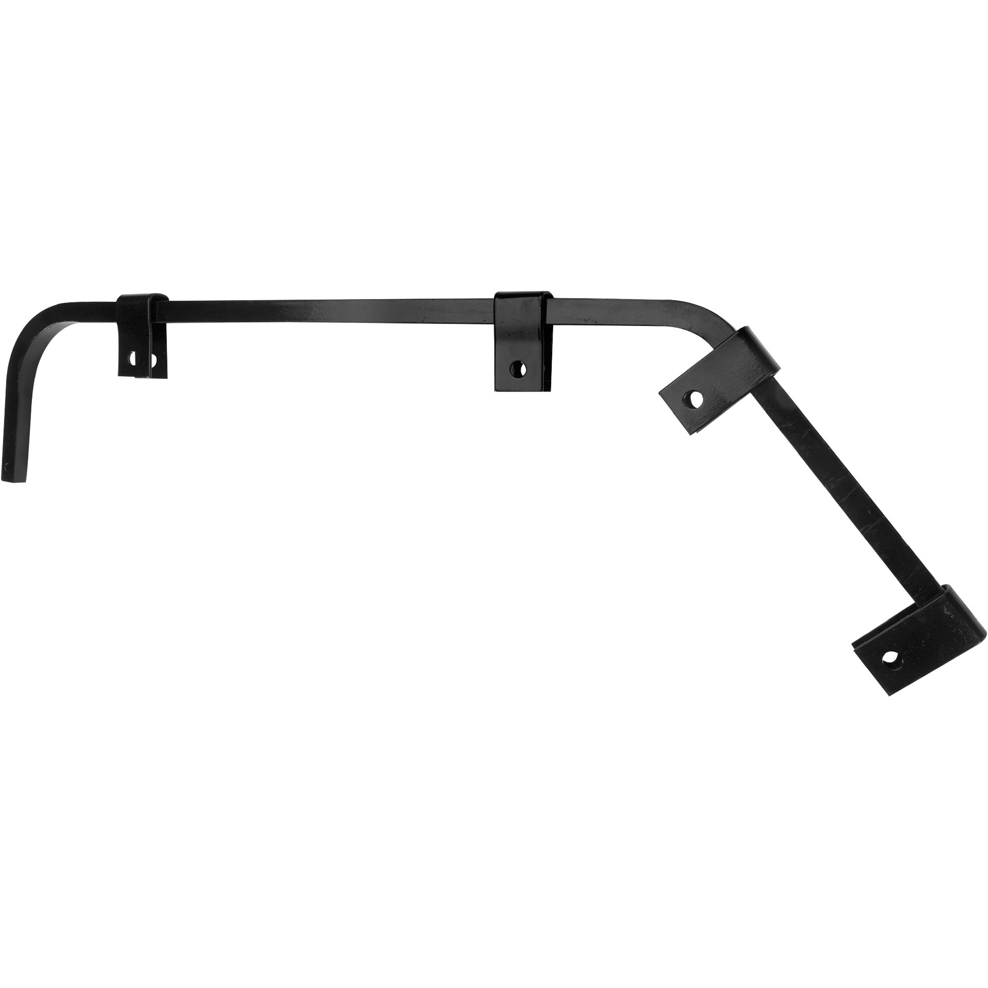 Roadmaster Angled Steel Semi-Truck Mud Flap Hangers, 1 Pair, Black, 28in. Model# 0645-2